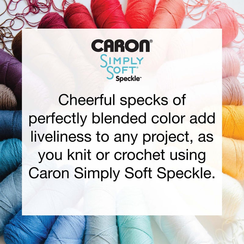 CARON Simply Soft Speckle Yarn, Abyss - Image 1